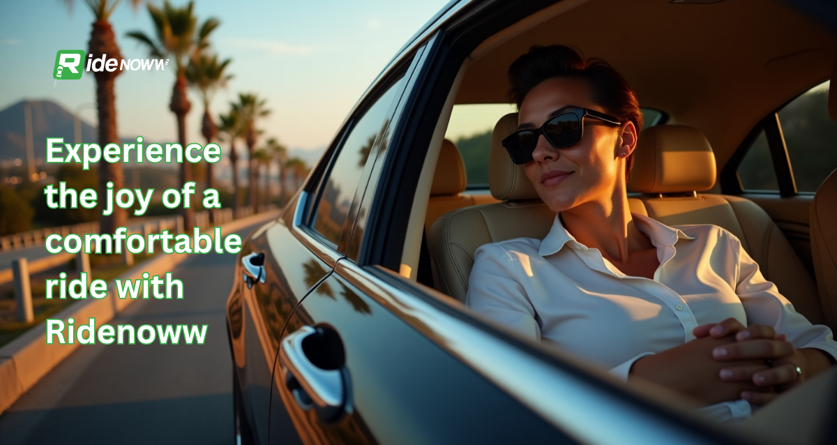 Comfortable ride with Ridenoww